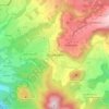 Mapa topográfico Gourbeyre, altitude, relevo