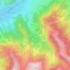 Mapa topográfico Le Leutaz, altitude, relevo