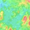 Mapa topográfico La Brandouille, altitude, relevo
