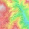 Mapa topográfico Ayguatébia, altitude, relevo