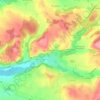 Mapa topográfico Boucharin, altitude, relevo