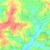 Mapa topográfico La Touche, altitude, relevo