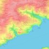 Mapa topográfico Kérézoun, altitude, relevo