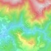 Mapa topográfico Les Cloutets, altitude, relevo