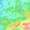 Mapa topográfico Anleo, altitude, relevo