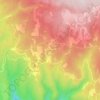 Mapa topográfico Les Isnards, altitude, relevo