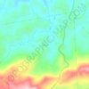 Mapa topográfico Cocais, altitude, relevo