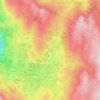 Mapa topográfico Lamas, altitude, relevo