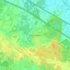Mapa topográfico Aalter, altitude, relevo