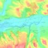 Mapa topográfico Pradessus, altitude, relevo