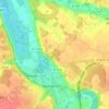 Mapa topográfico Bois de Sauny, altitude, relevo