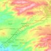 Mapa topográfico Pringsurat, altitude, relevo