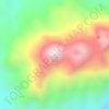 Mapa topográfico Mount Wurlali, altitude, relevo