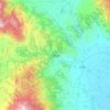 Mapa topográfico Edessa, altitude, relevo