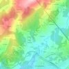 Mapa topográfico Mudelos, altitude, relevo