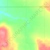 Mapa topográfico Gordondale, altitude, relevo