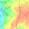 Mapa topográfico Ramalheiro, altitude, relevo