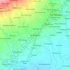 Mapa topográfico Kalimanah, altitude, relevo
