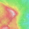 Mapa topográfico Lekanda, altitude, relevo