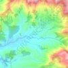 Mapa topográfico Ribeirão, altitude, relevo