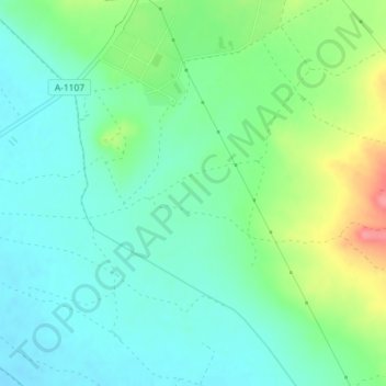 Mapa topográfico San Gregorio, altitude, relevo