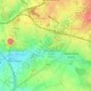 Mapa topográfico Fond Coppée, altitude, relevo