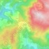 Mapa topográfico Felgueira, altitude, relevo