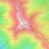 Mapa topográfico Mont Bertrand, altitude, relevo