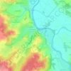 Mapa topográfico Le Clos Paille, altitude, relevo