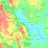 Mapa topográfico Kerbroïc, altitude, relevo