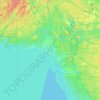 Mapa topográfico Dokis Island, altitude, relevo