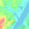 Mapa topográfico Carvalhoso, altitude, relevo