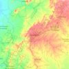 Mapa topográfico Sincelejo, altitude, relevo