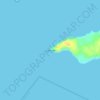 Mapa topográfico Lyall Point, altitude, relevo
