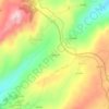 Mapa topográfico Rapadoura, altitude, relevo