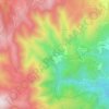 Mapa topográfico Fujaco, altitude, relevo