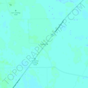 Mapa topográfico Perthshire, altitude, relevo