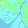 Mapa topográfico Kokonao, altitude, relevo