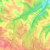 Mapa topográfico Le Pech, altitude, relevo