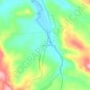 Mapa topográfico Lavrinhas, altitude, relevo