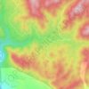 Mapa topográfico دشتی, altitude, relevo