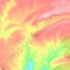 Mapa topográfico Torrecuadrada de los Valles, altitude, relevo