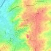 Mapa topográfico Nokere, altitude, relevo