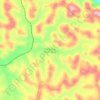 Mapa topográfico São José do Pouso Alegre, altitude, relevo