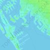 Mapa topográfico Pasadena Isle, altitude, relevo