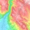 Mapa topográfico La Roche, altitude, relevo