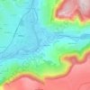 Mapa topográfico La Graufesenque, altitude, relevo