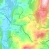 Mapa topográfico Loreda, altitude, relevo