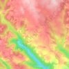 Mapa topográfico Cacaviole, altitude, relevo