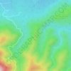 Mapa topográfico Roquebrune, altitude, relevo